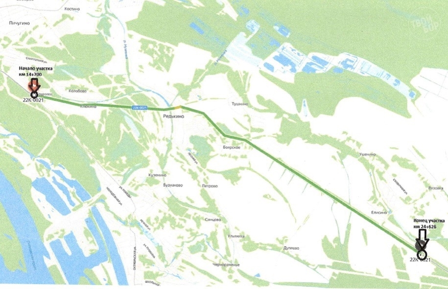 На Бору вводятся временные ограничения движения на одной из дорог